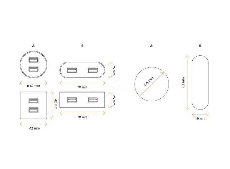 ASA 06029Z00025 Nabíjecí HUB vestavný VERSAPICK, 2xUSB 5V (typ A), 70x25mm, oválný, kov, nerez ASA 06029Z00025 Nabíjecí HUB vestavný VERSAPICK, 2xUSB 5V (typ A), 70x25mm, oválný, kov, nerez
